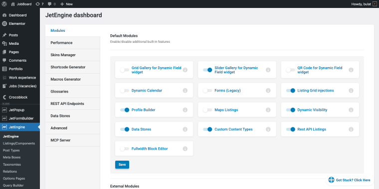 enabling REST API listings