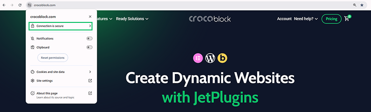 secure connection example