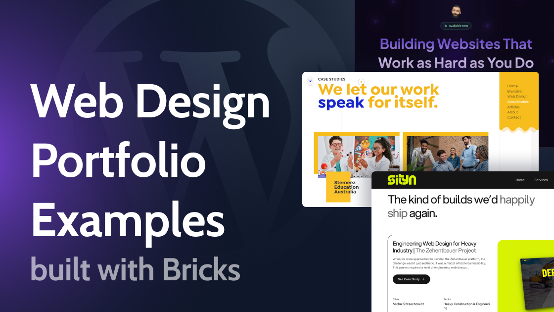 15 Web Design Portfolio Examples Built With Bricks (2026)