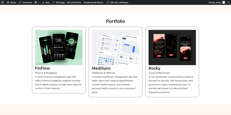 listing grid preview