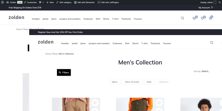 sticky section with dynamic visibility CTA