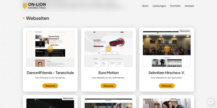 ON-LION portfolio page
