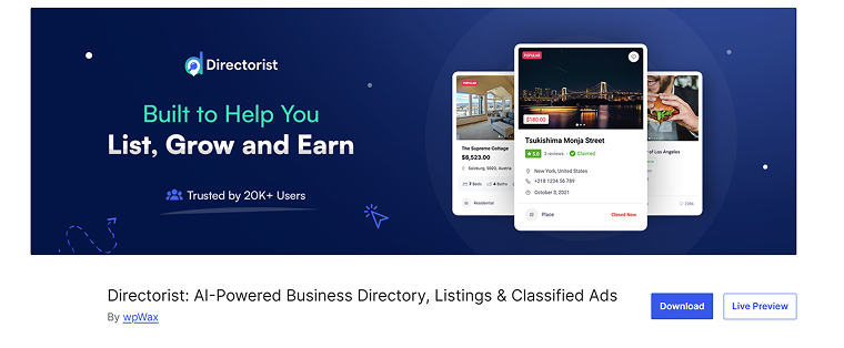 Directorist plugin for wordpress