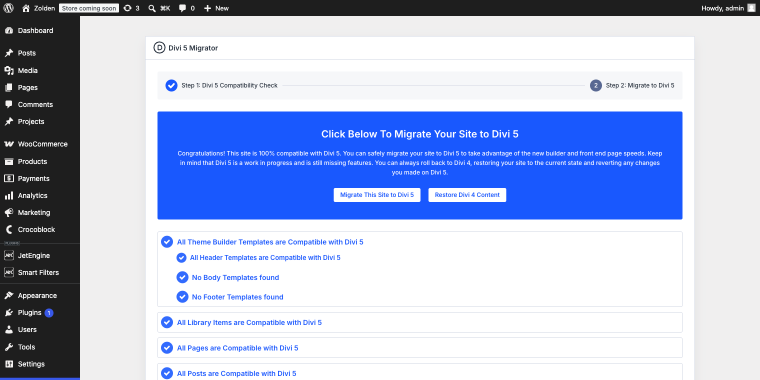Divi 5 Migrator tool