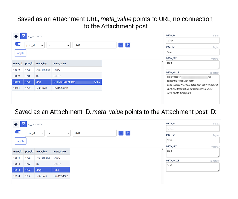 image saving option in DB 
