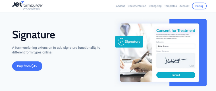 Signature add-on