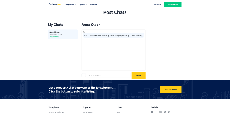 chat with agent