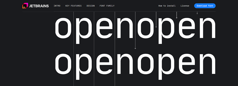 jetbrains mono shape