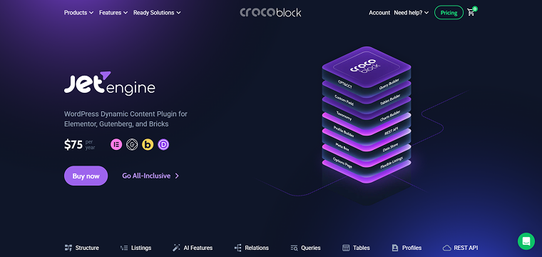 jetengine plugin front page