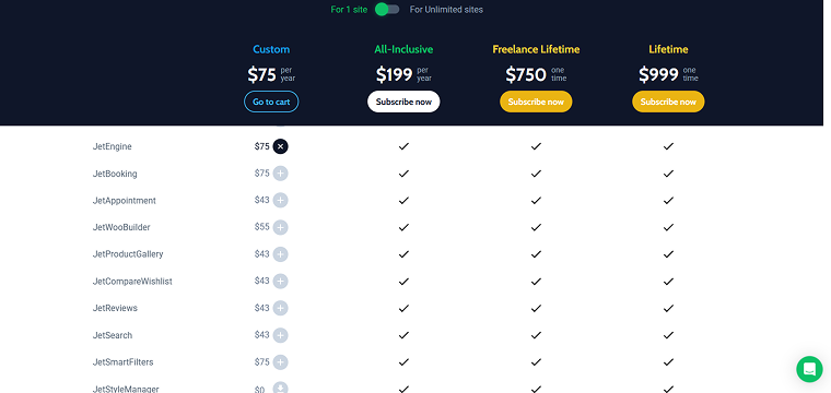 jetengine pricing