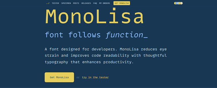 monolisa front page