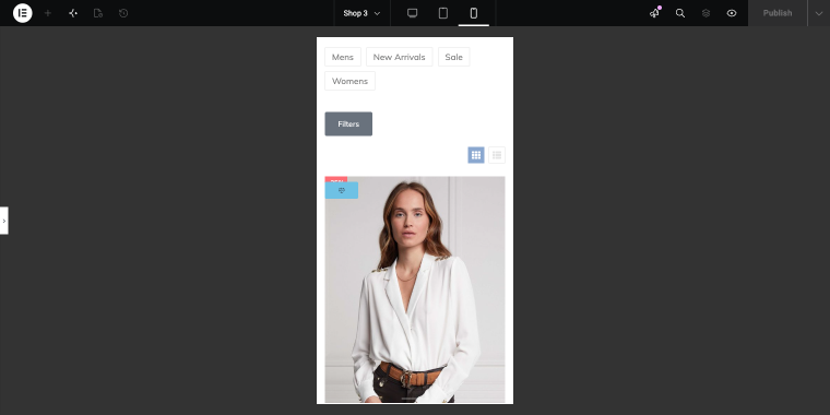 pop-up trigger button preview