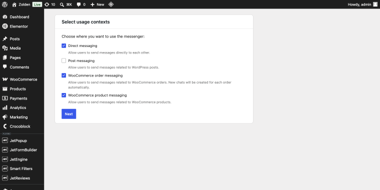 JetMessenger onboarding