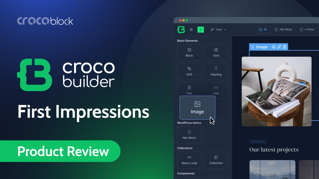 Meet CrocoBuilder, Crocoblock’s AI-Native WordPress Page Builder