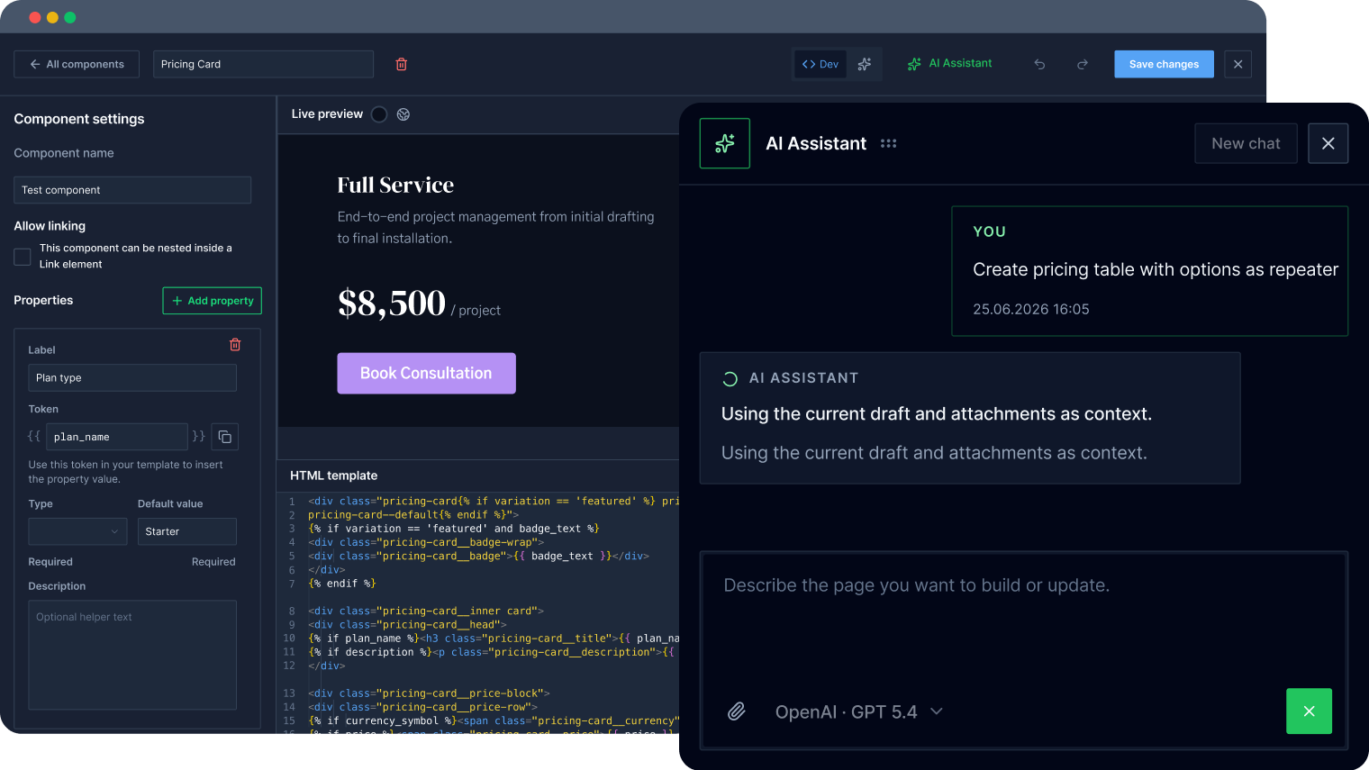 CrocoBuilder AI Components Builder