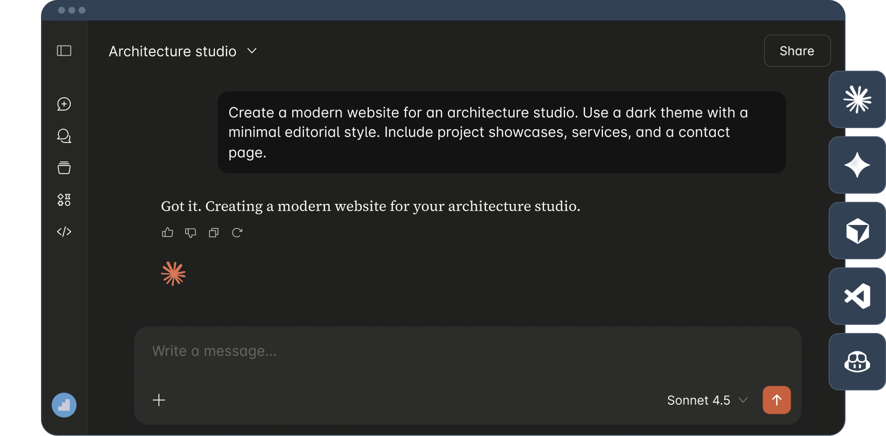 CrocoBuilder WordPress frontend builder claude screen