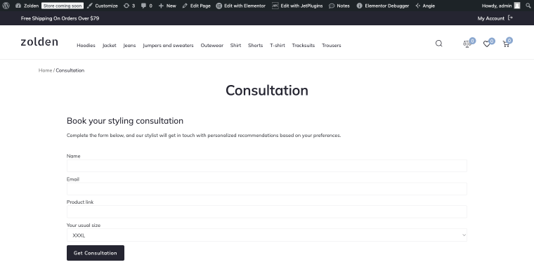 consultation form