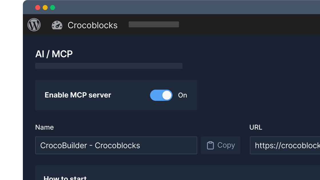 CrocoBuilder AI MCP WordPress integration