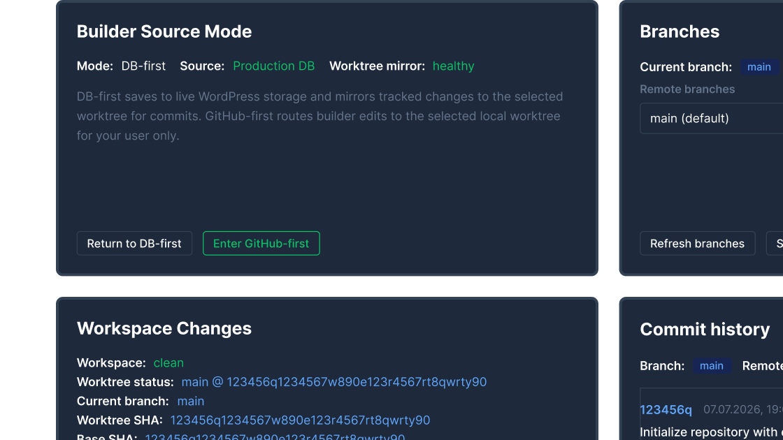 CrocoBuilder GitHub Versioning repository sync