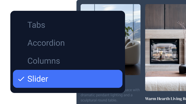 custom page layouts with dynamic content