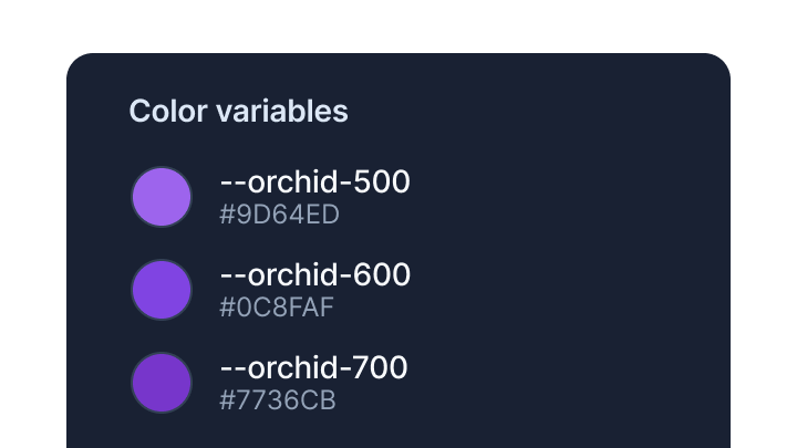 design system color variables