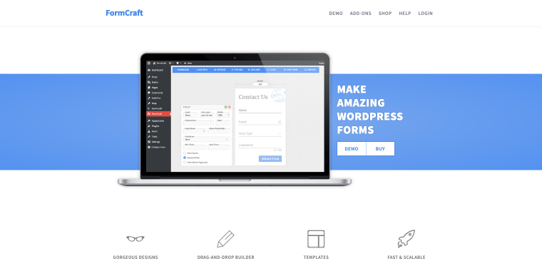 formcraft wordpress contact form plugin