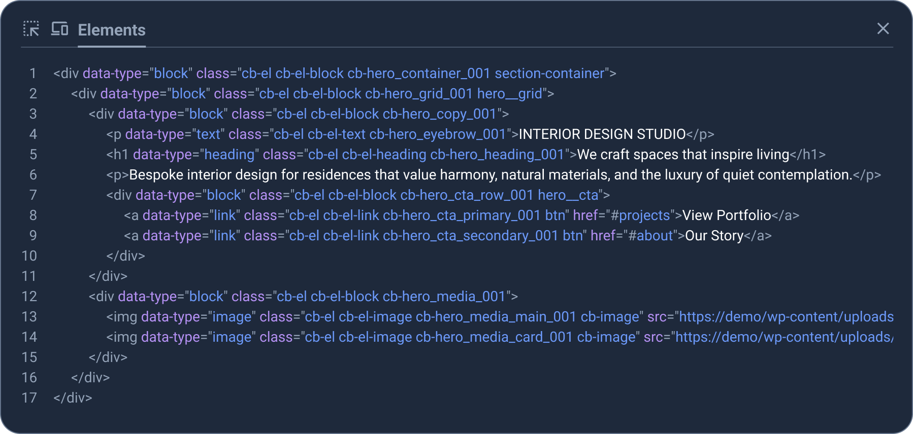 CrocoBuilder WordPress frontend builder inspector preview