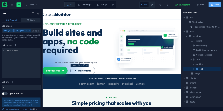 crocobuilder interactions trigger