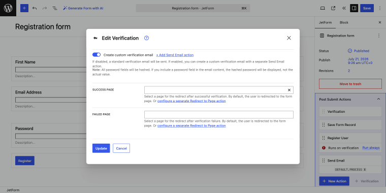 success page