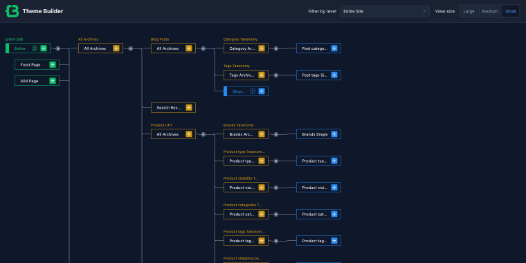 theme builder tree view